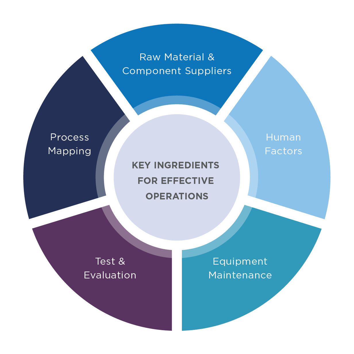 A Hemisphere Consulting operations research key ingredient map infographic